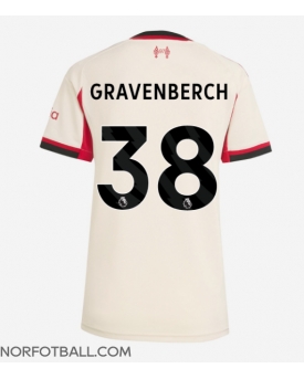 Billige Fotballdrakt Liverpool Ryan Gravenberch #38 Replika Bortedrakt Dame 2025-26 Kortermet